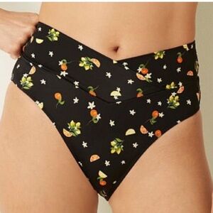 NWT Victorias Secret PINK Fruity Citrus Crossover High Waist Bikini Bottom XL